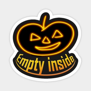 Halloween Pumpkin Empty Inside Magnet