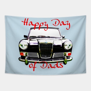 Father's Day 1960s Riley Elf classic car Day of Dads Tapestry