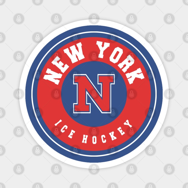 New York ice hockey Magnet by BVHstudio