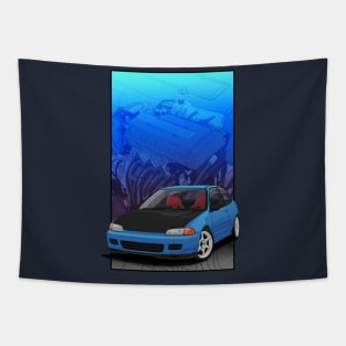 Civic  EG Hatch with B16 Background Tapestry