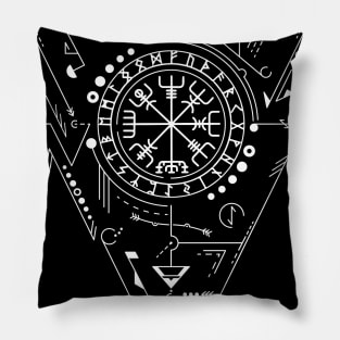 Vegvisir - The Viking Compass | Norse Pagan Symbol Pillow