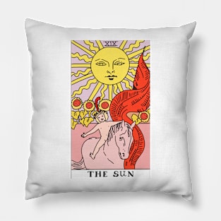 The Sun Tarot Card Pillow