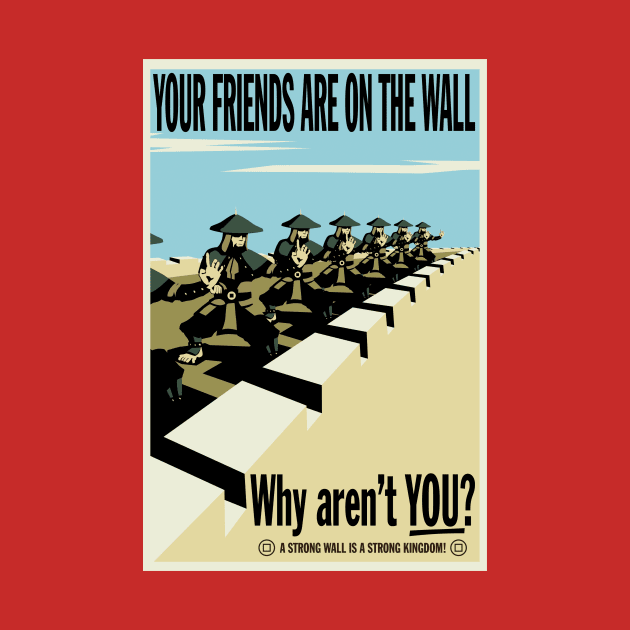 Your Friends Are On The Wall by crocktees