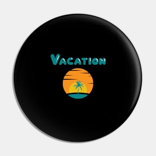 Vacation Mode (blue) Pin