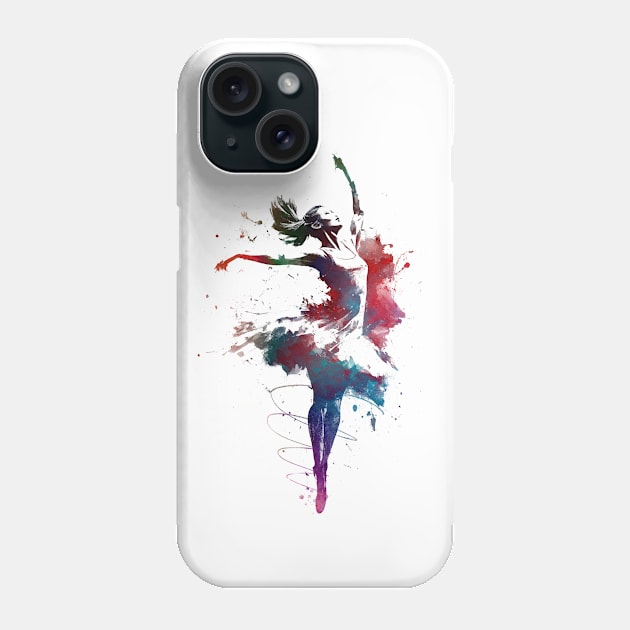 Ballet dancer graphic art Phone Case by JBJart