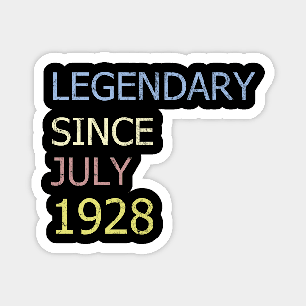 LEGENDARY SINCE JULY 1928 Magnet by BK55