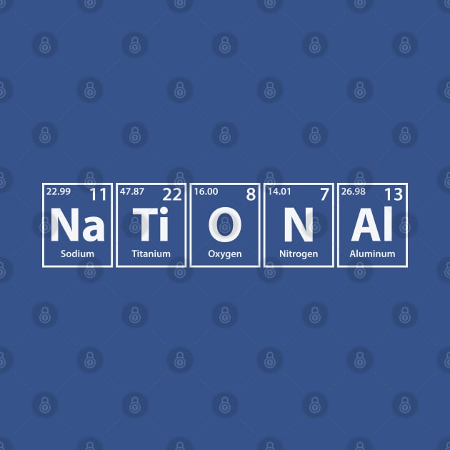National (Na-Ti-O-N-Al) Periodic Elements Spelling by cerebrands