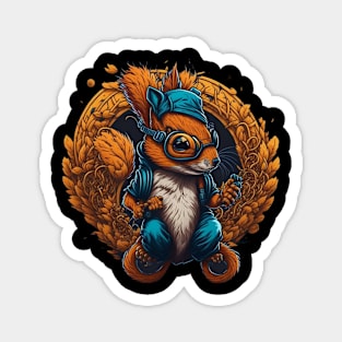 Hip-hop squirrel Magnet