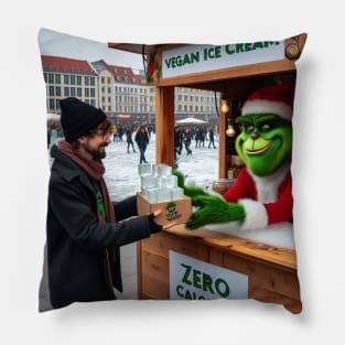 Grinch selling ice with zero calories Pillow