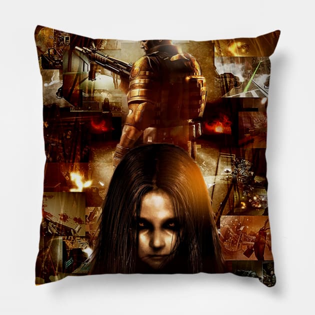 Fear Project Origin Pillow by syanart