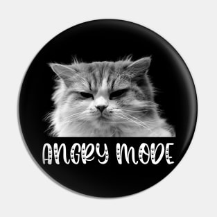 Angry Mode Cat Pin