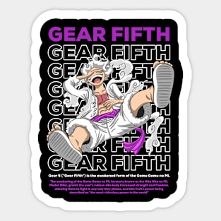 Gear 5 colored manga panel Sticker for Sale by YourDemonSlayer