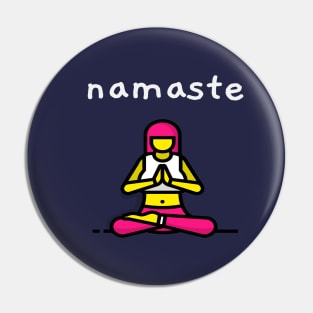 Namaste Pink Pin