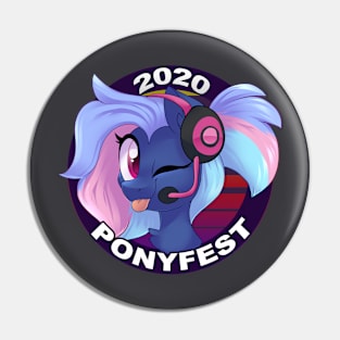 Bit Rate PonyFest Brony Pin