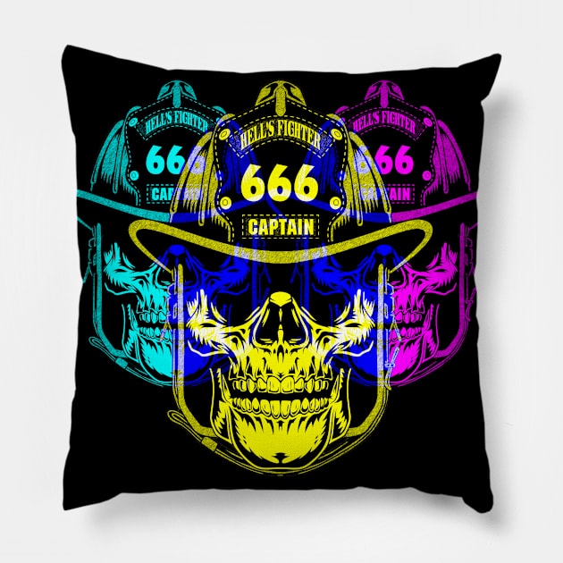 Tri-Portrait Skull - DS4 Pillow by SimSang