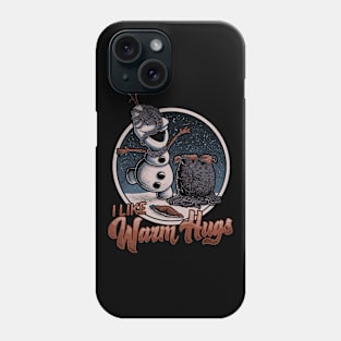 Alien Hugs - Funny Snowman Parody Phone Case