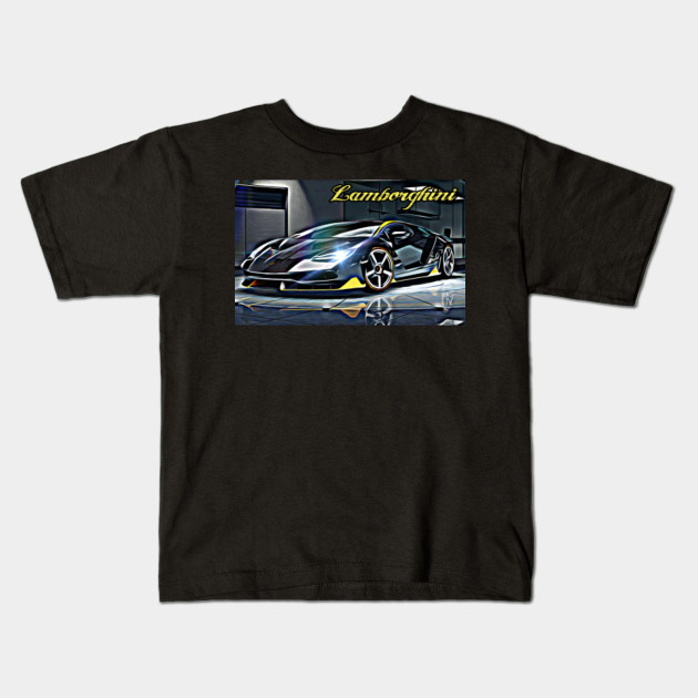 Glossy Lamborghini Painting - Lamborghini - Kids T-Shirt ...