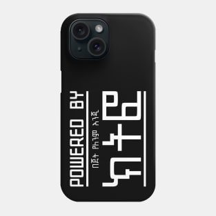 Funny powered by Kitfo, Amharic (ክትፎ) Phone Case