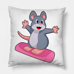 Mouse Snowboard Winter sports Pillow