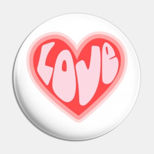 Love Heart Hippie Style Pin