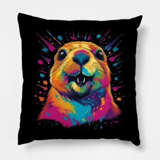 Prairie Dog Smiling Pillow