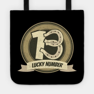 'Horseshoe Lucky Number 13' Awesome Lucky Number Gift Tote