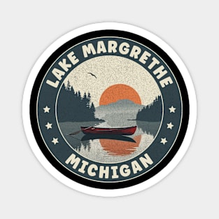 Lake Margrethe Michigan Sunset Magnet