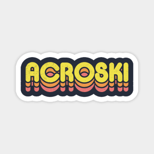 Retro Acroski Magnet