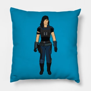 Bad-Ass Gina reimagined in a classic Kenner style Pillow