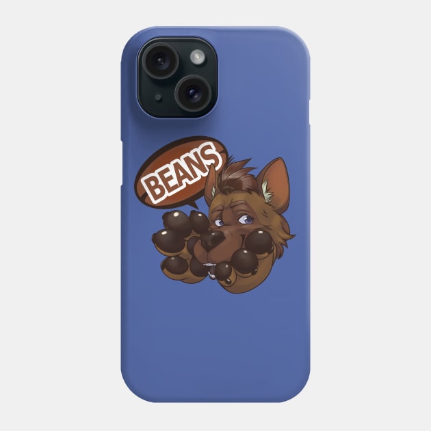 Hyena paw beans Phone Case by Pawgyle