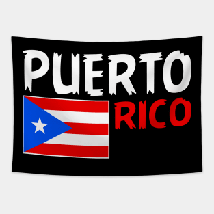 Puerto Rico, Cool Puerto Rican Flag, Puerto Rico Love Tapestry