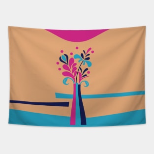 Flower Bouquet Vase Flowers Tapestry