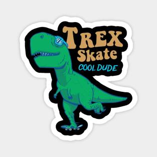 T Rex Skate Magnet