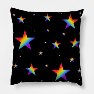 Rainbow Stars Pillow