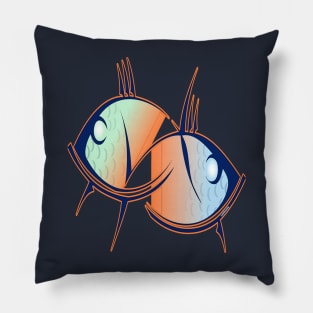 Twin fish fish color Pillow