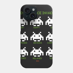 Moods of space invaders Phone Case