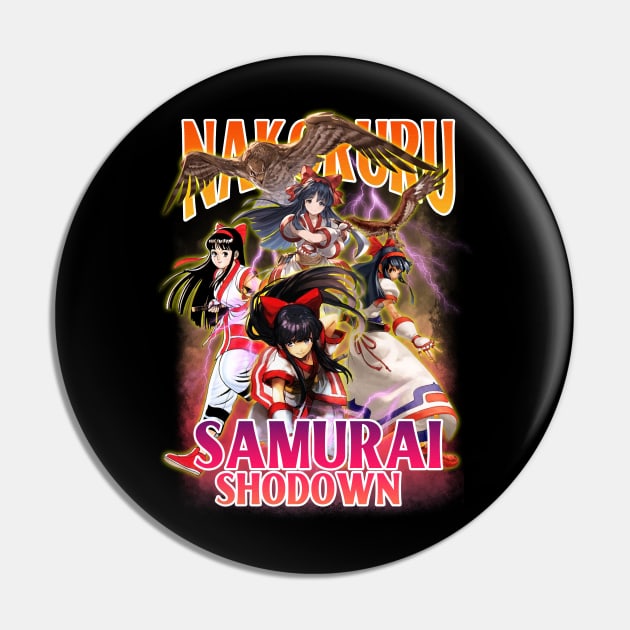 Bootleg Nakoruru Samurai Shodown Pin by clvndesign