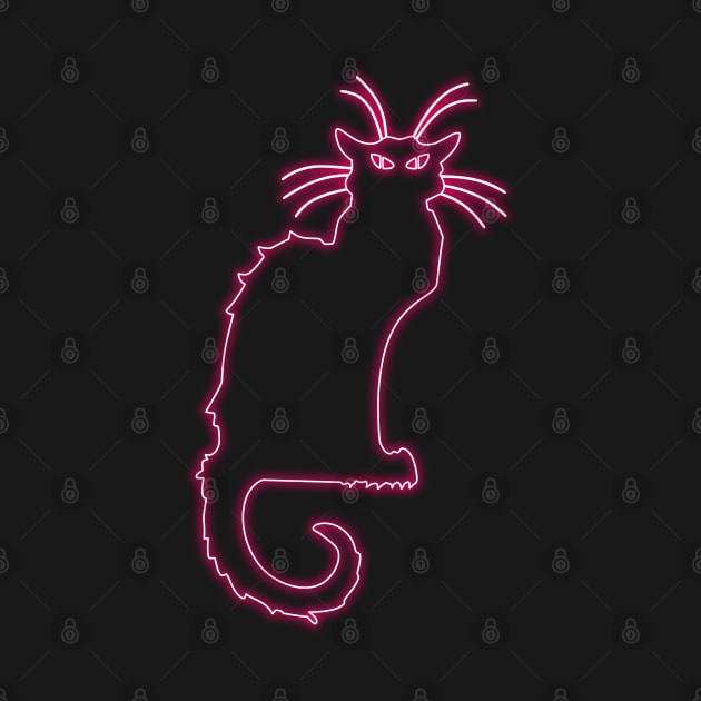 Chat Noir neon by la chataigne qui vole ⭐⭐⭐⭐⭐