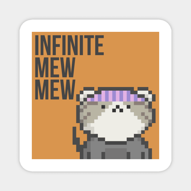 Pixel Cat 084 Magnet by Infinite Mew Mew
