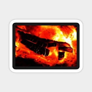 Blazing Hand of God Magnet