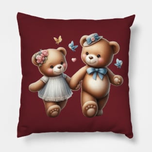 Teddy Bear  Cute Couple Pillow