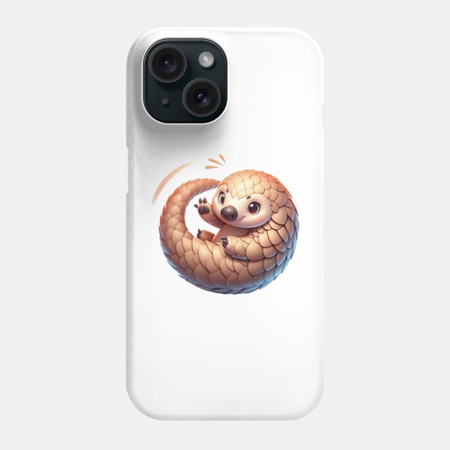 Adorable Pangolin Phone Case by Dmytro