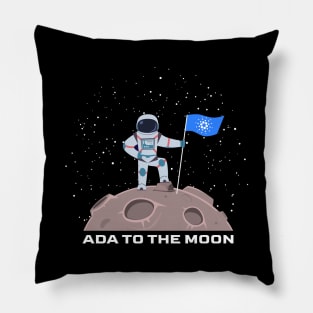 Cardano to the moon ADA cryptocurrency astronaut Pillow