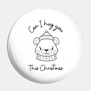 Can I Hug You Christmas Gift Pin