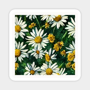 Cheerful Watercolor Sunflowers Magnet
