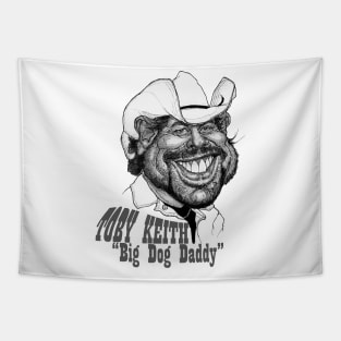 caricature toby keith Tapestry