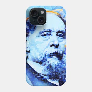 Charles Dickens  Portrait | charlles dickens artwork | Charles Dickens Painting 10 Phone Case