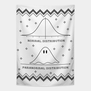 Normal or Paranormal Distribution Ugly Halloween Math Tapestry