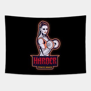 Harder Fitness Maker Design T-shirt Coffee Mug Apparel Notebook Sticker Gift Mobile Cover Tapestry