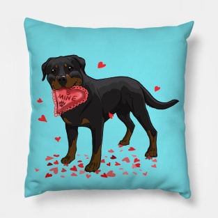 Valentine's Rottweiler Pillow